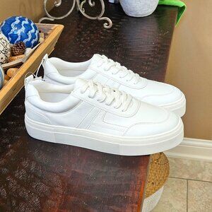 Falls Creek Women's Mona Casual Sneakers, White, Sz 11